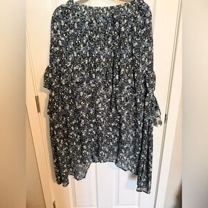 &merci Black Floral Tiered Skirt Size S Cottagecore Boho